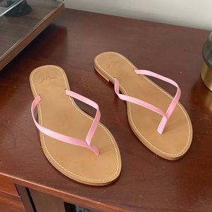 J crew - pink leather